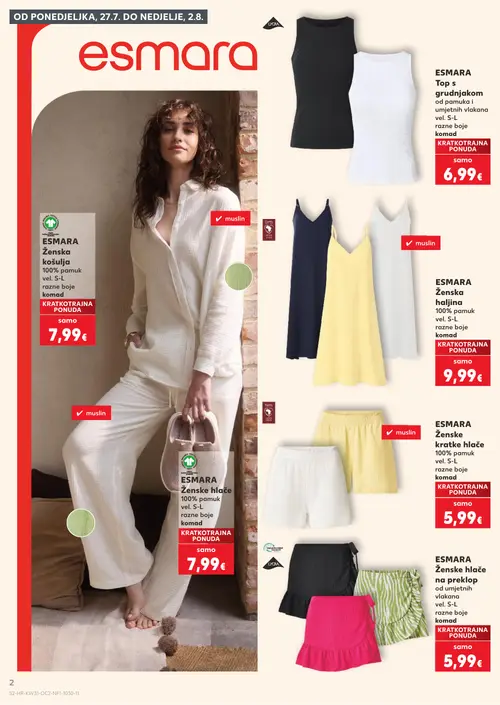 Kaufland katalog — stranica 2 (vrijedi 29. 07. 2026.–05. 08. 2026.)