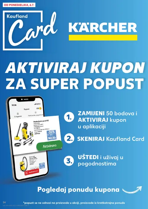 Kaufland katalog — stranica 34: Visokotlačni perač K3, Mokro suhi usisavač WD3 (vrijedi 29. 07. 2026.–05. 08. 2026.)