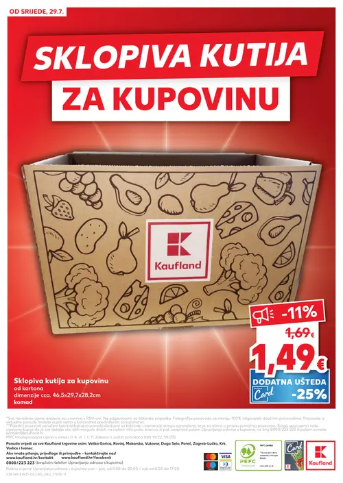 Kaufland katalog — stranica 36: Kaufland Sklopiva kutija za kupovinu od kartona (vrijedi 29. 07. 2026.–05. 08. 2026.)