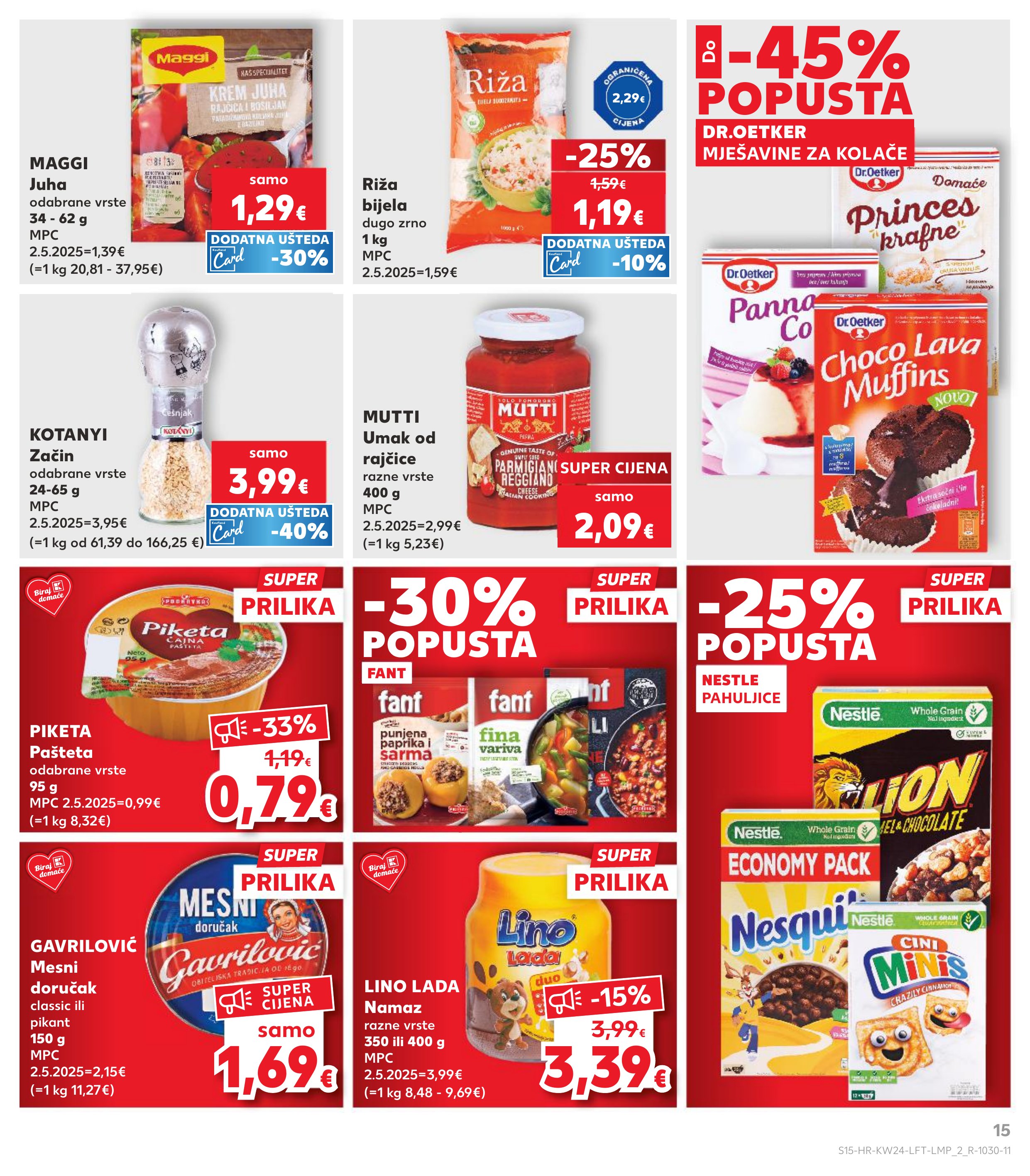 Kaufland katalog — stranica 15 (vrijedi 10. 06. 2026.–16. 06. 2026.)