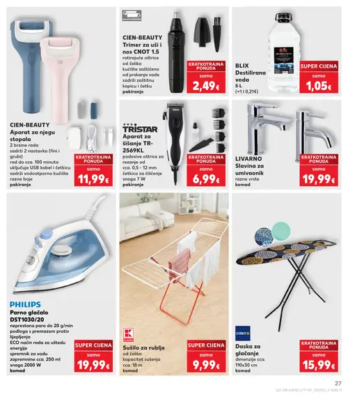 Kaufland katalog — stranica 27: CIEN-BEAUTY CIEN-BEAUTY Aparat za njegu stopala, CIEN-BEAUTY CIEN-BEAUTY Trimer za uši i nos CNOT 1.5 (vrijedi 06. 08. 2026.–11. 08. 2026.)