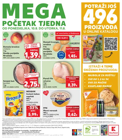 Kaufland katalog — stranica 32: Nesquik Nesquik Instant kakao napitak, Gourmet Gourmet Gold pašteta (vrijedi 06. 08. 2026.–11. 08. 2026.)