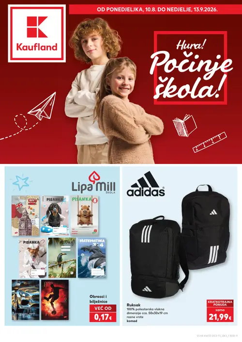 Kaufland katalog — stranica 1 (vrijedi 10. 08. 2026.–31. 08. 2026.)