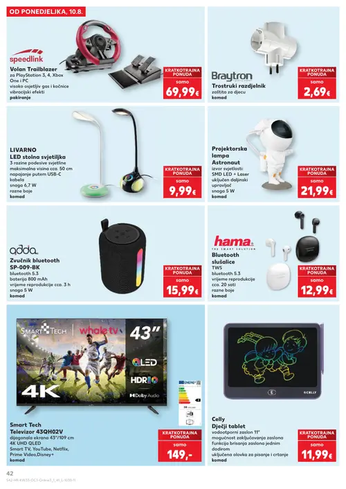 Kaufland katalog — stranica 42 (vrijedi 10. 08. 2026.–31. 08. 2026.)