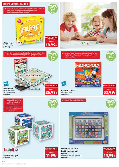 Kaufland katalog — stranica 58 (vrijedi 10. 08. 2026.–31. 08. 2026.)