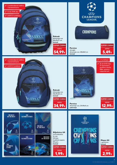 Kaufland katalog — stranica 7: Ruksak, Pernica okrugla, Ruksak, Pernica (vrijedi 10. 08. 2026.–31. 08. 2026.)