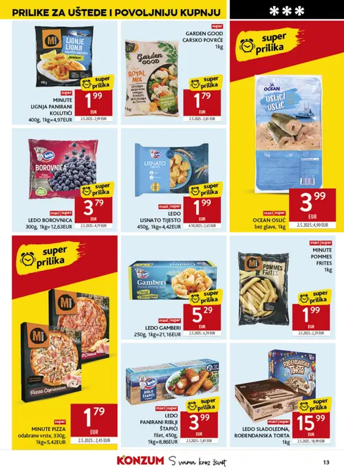 Konzum katalog — stranica 13 (vrijedi 04. 08. 2026.–11. 08. 2026.)
