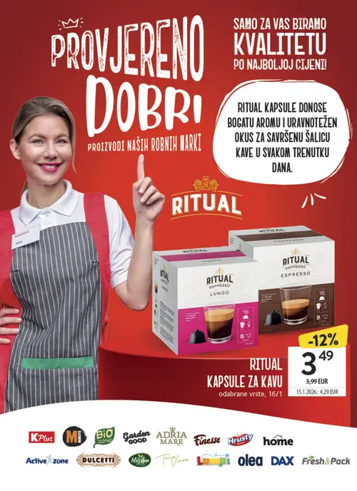 Konzum katalog — stranica 36: RITUAL ESPRESSO LUNGO, RITUAL ESPRESSO (vrijedi 12. 08. 2026.–18. 08. 2026.)