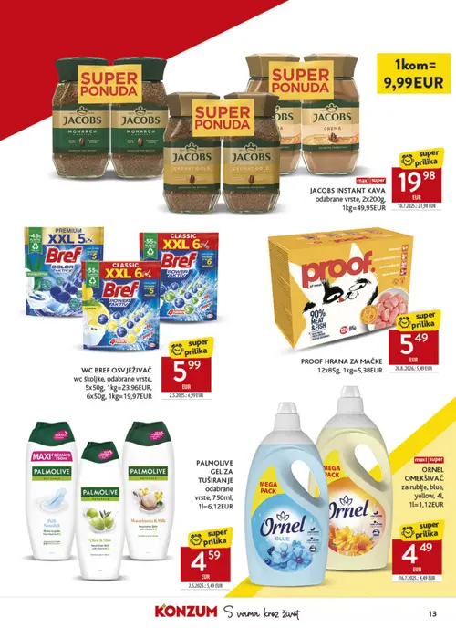 Konzum katalog — stranica 13 (vrijedi 09. 09. 2026.–15. 09. 2026.)