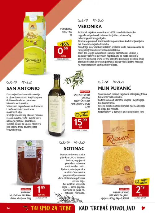 Konzum katalog — stranica 14 (vrijedi 16. 09. 2026.–22. 09. 2026.)