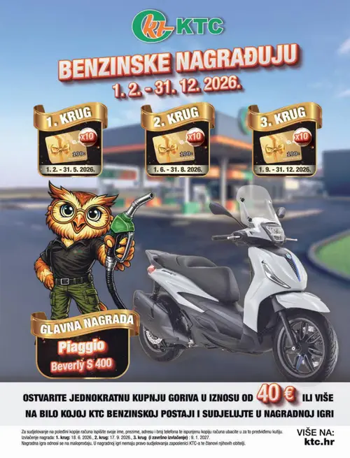KTC katalog — stranica 15: KTC, Kupon kartica 100€, Kupon kartica 100€, Kupon kartica 100€ (vrijedi 09. 09. 2026.–22. 09. 2026.)