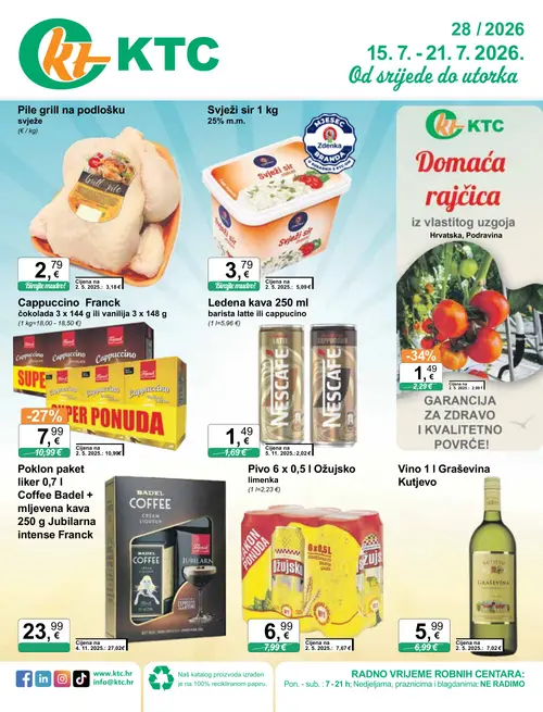KTC katalog — stranica 1 (vrijedi 15. 07. 2026.–21. 07. 2026.)