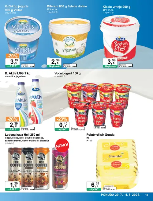 KTC katalog — stranica 13: Voćni jogurt 150 g, Voćni jogurt 150 g, Voćni jogurt 150 g, Voćni jogurt 150 g (vrijedi 29. 07. 2026.–04. 08. 2026.)