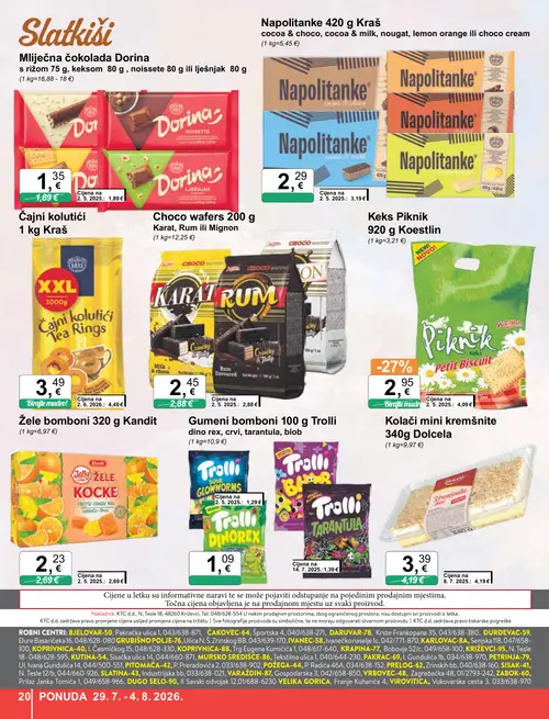 KTC katalog — stranica 20 (vrijedi 29. 07. 2026.–04. 08. 2026.)