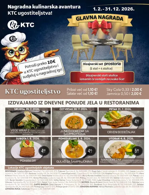 KTC katalog — stranica 34: VEGE WRAP 2, JUNEĆI ODREZAK SA ŠAMPINJONIMA (vrijedi 29. 07. 2026.–04. 08. 2026.)