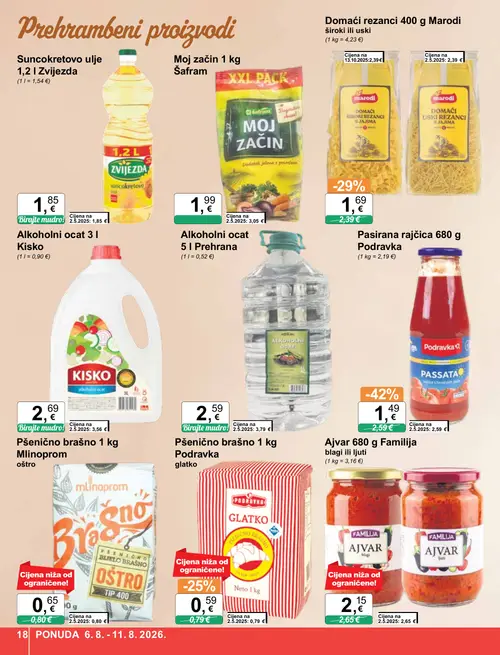 KTC katalog — stranica 18: Zvijezda Suncokretovo ulje 1,2 l Zvijezda (vrijedi 06. 08. 2026.–11. 08. 2026.)
