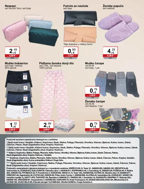 KTC katalog — stranica 11: Neseser, Futrola za naočale, Ženske papuče, Muške bokserice (vrijedi 09. 09. 2026.–15. 09. 2026.)
