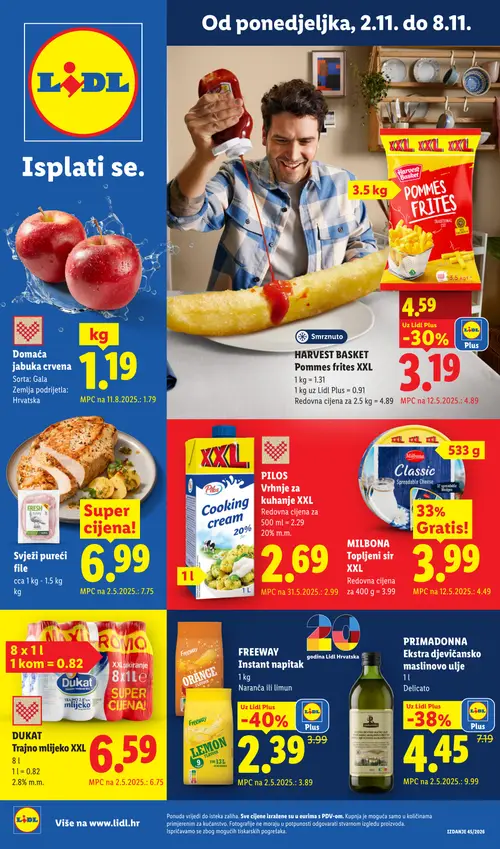 Lidl katalog — stranica 1 (vrijedi 02.11.–08.11.2026.)
