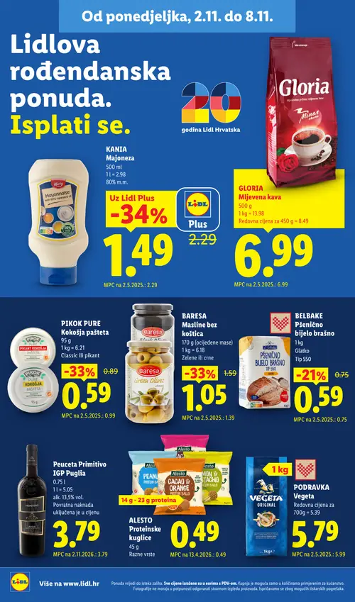 Lidl katalog — stranica 8 (vrijedi 02.11.–08.11.2026.)