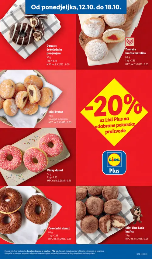 Lidl katalog — stranica 9: Mini krafna (vrijedi 12.10.–18.10.2026.)