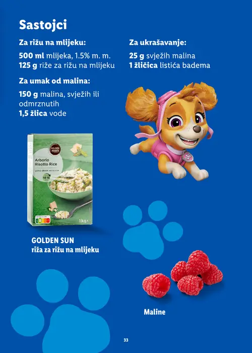 Lidl katalog — stranica 33: GOLDEN SUN Arborio Risotto Rice (vrijedi 20. 07. 2026.–30. 08. 2026.)