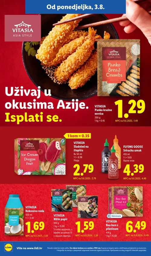 Lidl katalog — stranica 12: VITASIA VITASIA Panko krušne mrvice, FLYING GOOSE FLYING GOOSE Sriracha umak (vrijedi 03. 08. 2026.–09. 08. 2026.)