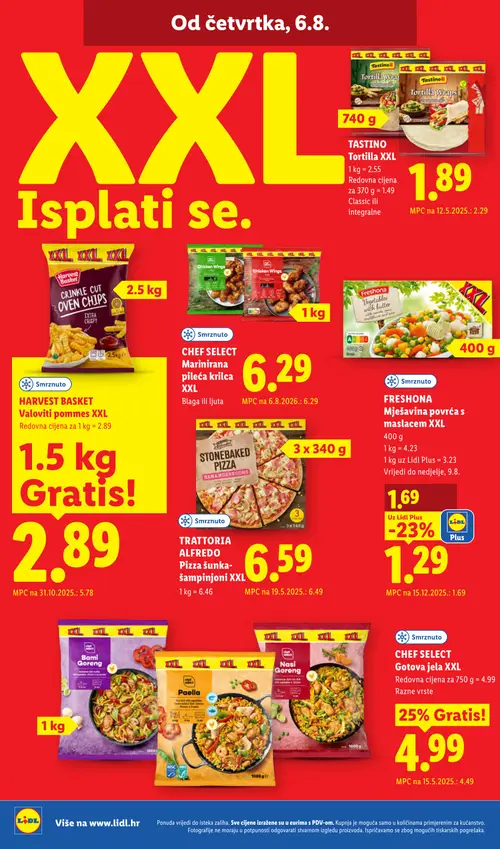 Lidl katalog — stranica 64: Freshona FRESHONA Mješavina povrća s maslacem XXL (vrijedi 03. 08. 2026.–09. 08. 2026.)