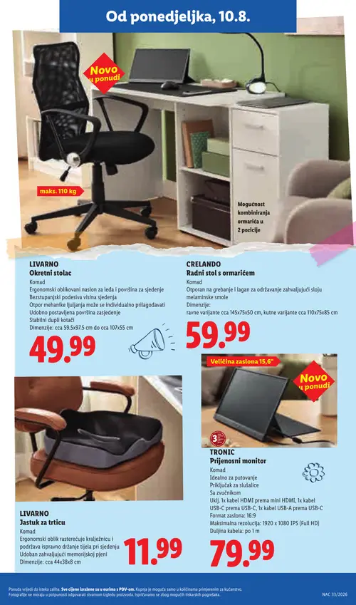 Lidl katalog — stranica 33 (vrijedi 10. 08. 2026.–16. 08. 2026.)