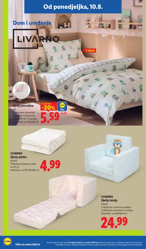 Lidl katalog — stranica 36: LIVARNO Dječja posteljina Set (vrijedi 10. 08. 2026.–16. 08. 2026.)