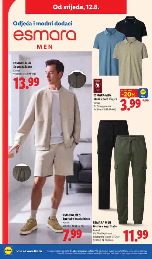 Lidl katalog — stranica 44: ESMARA MEN Muška polo majica (vrijedi 10. 08. 2026.–16. 08. 2026.)