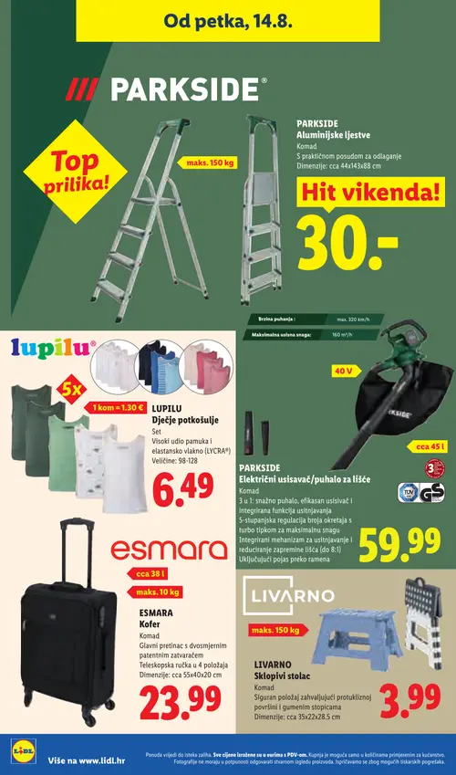 Lidl katalog — stranica 70 (vrijedi 10. 08. 2026.–16. 08. 2026.)
