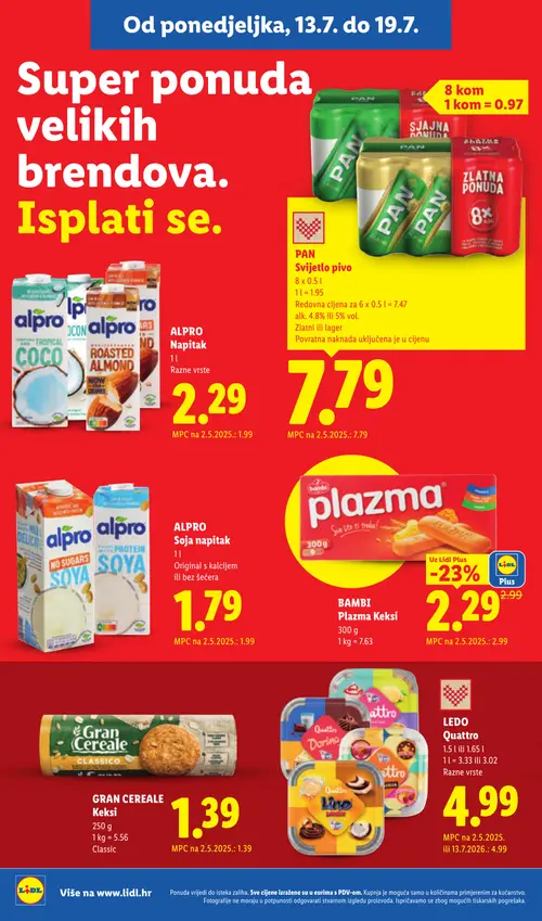 Lidl katalog — stranica 10: BAMBI Bambi Plazma Keksi (vrijedi 13. 07. 2026.–19. 07. 2026.)