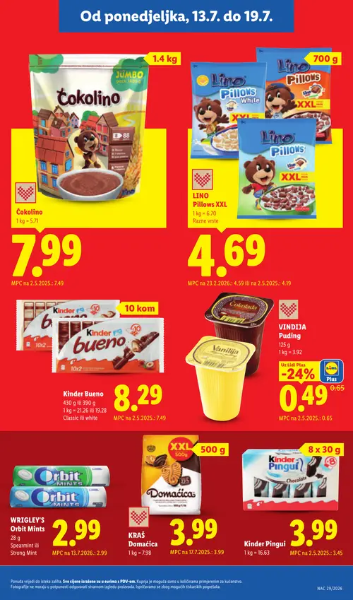 Lidl katalog — stranica 11: VINDIA VINDIA Puding (vrijedi 13. 07. 2026.–19. 07. 2026.)