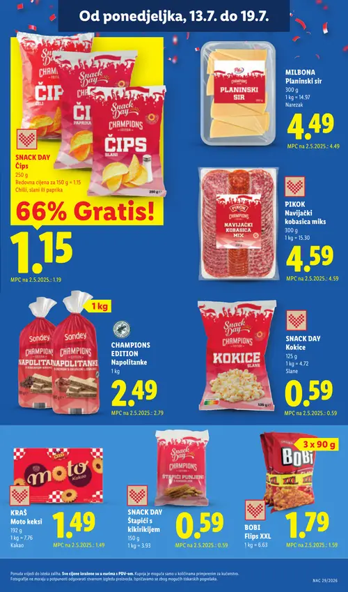 Lidl katalog — stranica 15: Sondey Sondey CHAMPIONS NAPOLITANKE (vrijedi 13. 07. 2026.–19. 07. 2026.)