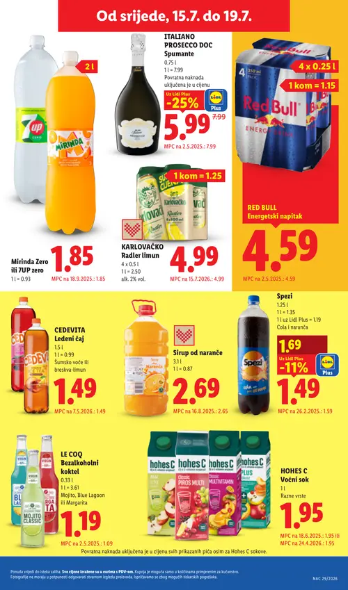 Lidl katalog — stranica 61: ITALIANO PROSECCO DOC Spumante, Spezi Spezi (vrijedi 13. 07. 2026.–19. 07. 2026.)