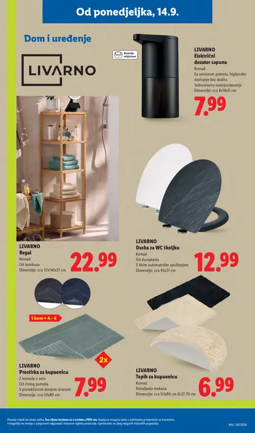 Lidl katalog — stranica 29 (vrijedi 14. 09. 2026.–20. 09. 2026.)