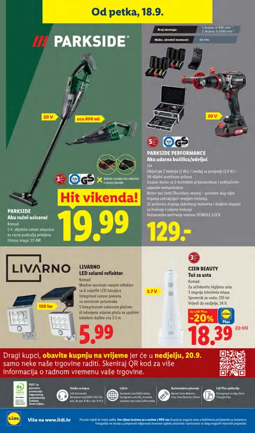 Lidl katalog — stranica 72: CIEN BEAUTY Tuš za usta (vrijedi 14. 09. 2026.–20. 09. 2026.)