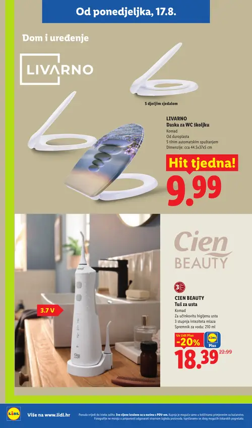 Lidl katalog — stranica 22: CIEN BEAUTY Tuš za usta (vrijedi 17. 08. 2026.–23. 08. 2026.)