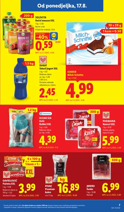 Lidl katalog — stranica 7: SOLEVITA Voćni mousse XXL (vrijedi 17. 08. 2026.–23. 08. 2026.)
