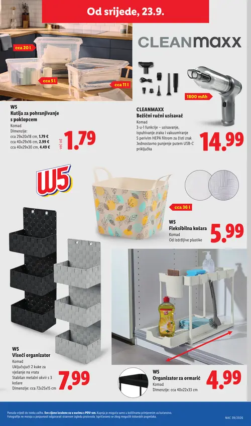 Lidl katalog — stranica 39 (vrijedi 21. 09. 2026.–27. 09. 2026.)