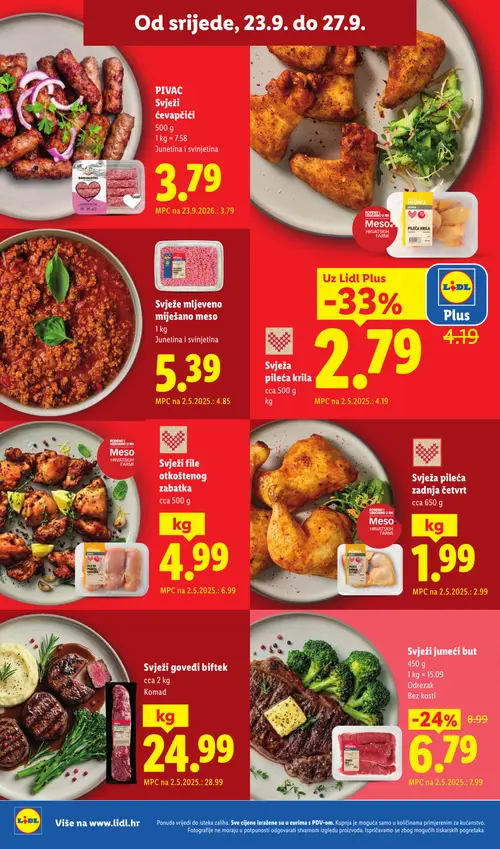 Lidl katalog — stranica 46: Svježa pileća krila (vrijedi 21. 09. 2026.–27. 09. 2026.)