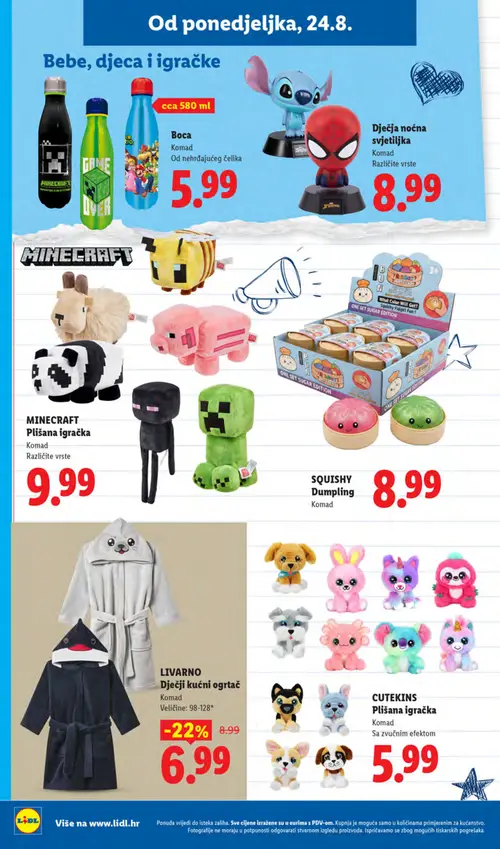 Lidl katalog — stranica 26: LIVARNO LIVARNO Dječji kućni ogrtač (vrijedi 24. 08. 2026.–30. 08. 2026.)