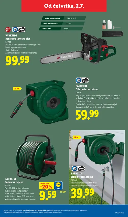 Lidl katalog — stranica 47: PARKSIDE PARKSIDE Bubanj za crijevo (vrijedi 29. 06. 2026.–05. 07. 2026.)
