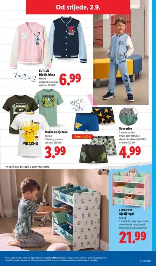 Lidl katalog — stranica 45: LIVARNO Dječji regal (vrijedi 31. 08. 2026.–06. 09. 2026.)