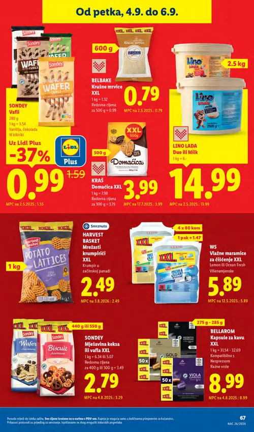 Lidl katalog — stranica 67: Sondey Wafer Curls (vrijedi 31. 08. 2026.–06. 09. 2026.)