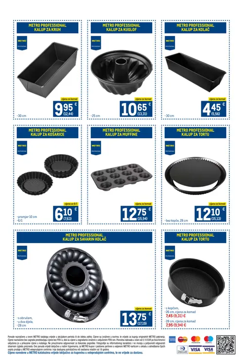 Metro katalog — stranica 8: METRO PROFESSIONAL KALUP ZA KOSARICE, METRO PROFESSIONAL KALUP ZA TORTU, METRO PROFESSIONAL KALUP ZA KRUH, METRO PROFESSIONAL KALUP ZA KUGLOF (vrijedi 16. 09. 2026.–30. 09. 2026.)