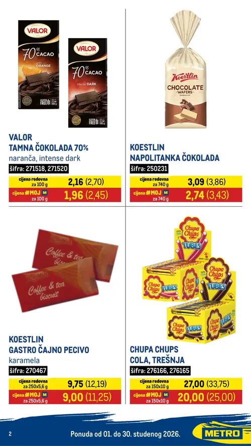 Metro katalog — stranica 2 (vrijedi 01.11.–30.11.2026.)