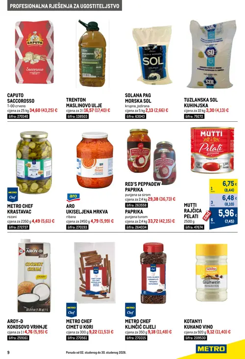Metro katalog — stranica 9 (vrijedi 02.11.–30.11.2026.)