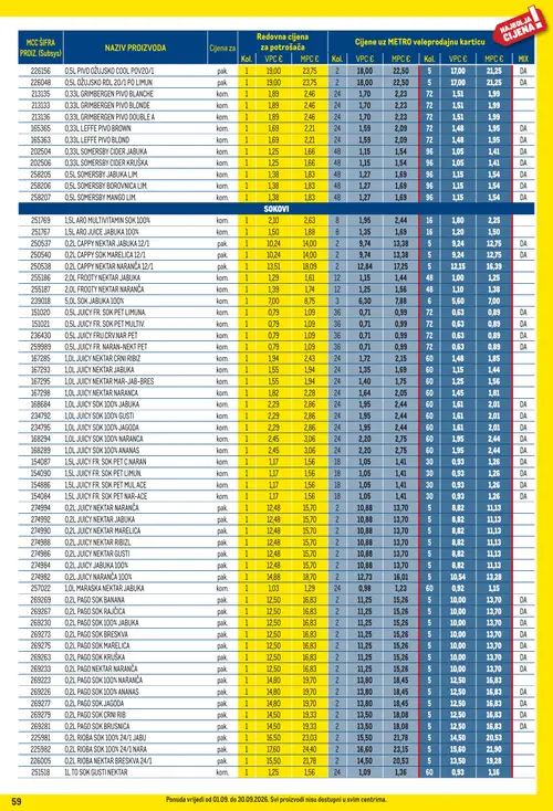 Metro katalog — stranica 59 (vrijedi 01. 09. 2026.–30. 09. 2026.)