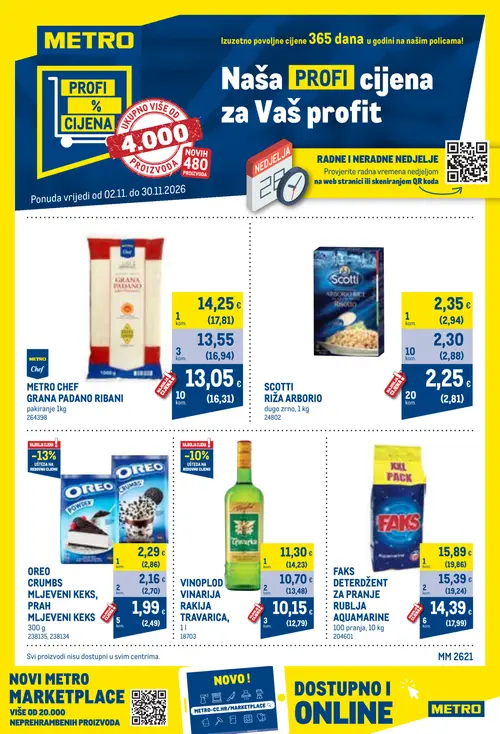 Metro katalog — stranica 1 (vrijedi 01.11.–30.11.2026.)